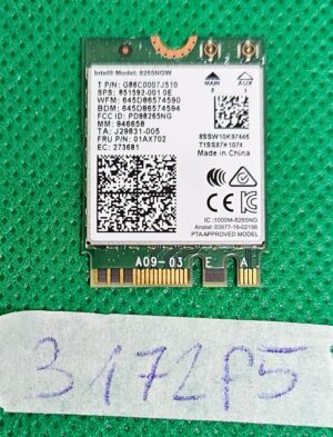 Intel 8265NGW kétsávos WiFi BT kártya 867Mbps Mini PCIe 802.11ac 4.2 laptop alkatrészek