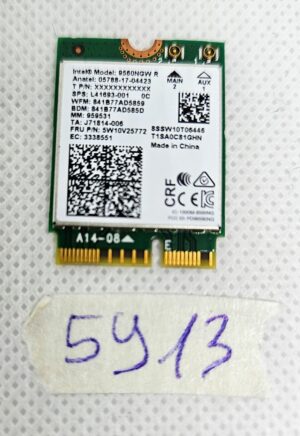 Intel 9560NGW (L41693-001 SPS) Wireless-AC 9560 WiFi és Bluetooth kártya – Laptop alkatrészek