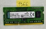 Kingston 4GB DDR3 laptop memória PC3-12800 KCP3L 16SS84 - Gyors RAM bővítés!