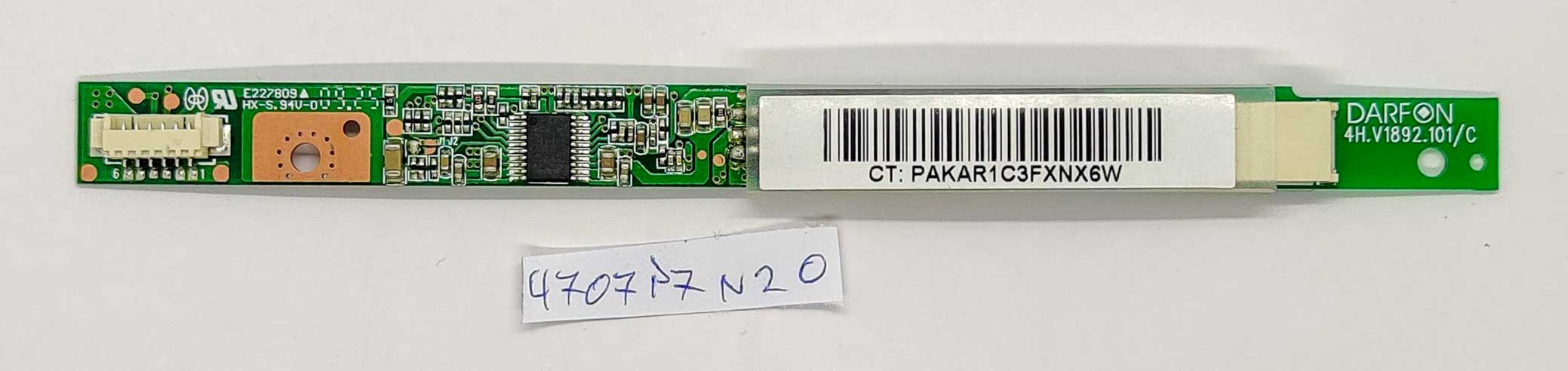 LCD inverter Fujitsu Esprimo V6535-höz - OEM, megbízható, 19.21066.041 alkatrész