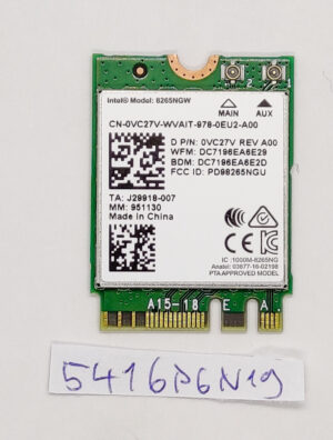 Latitude 7212 Rugged Extreme Intel Wireless-AC 8265 WiFi kártya Bluetooth-val