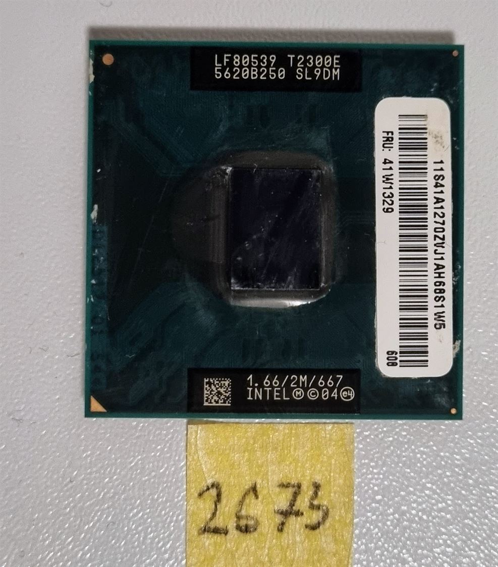 Lenovo 41W1329 Intel Core Duo T2300E 1,66 GHz CPU processzor SL9DM laptop alkatrészek