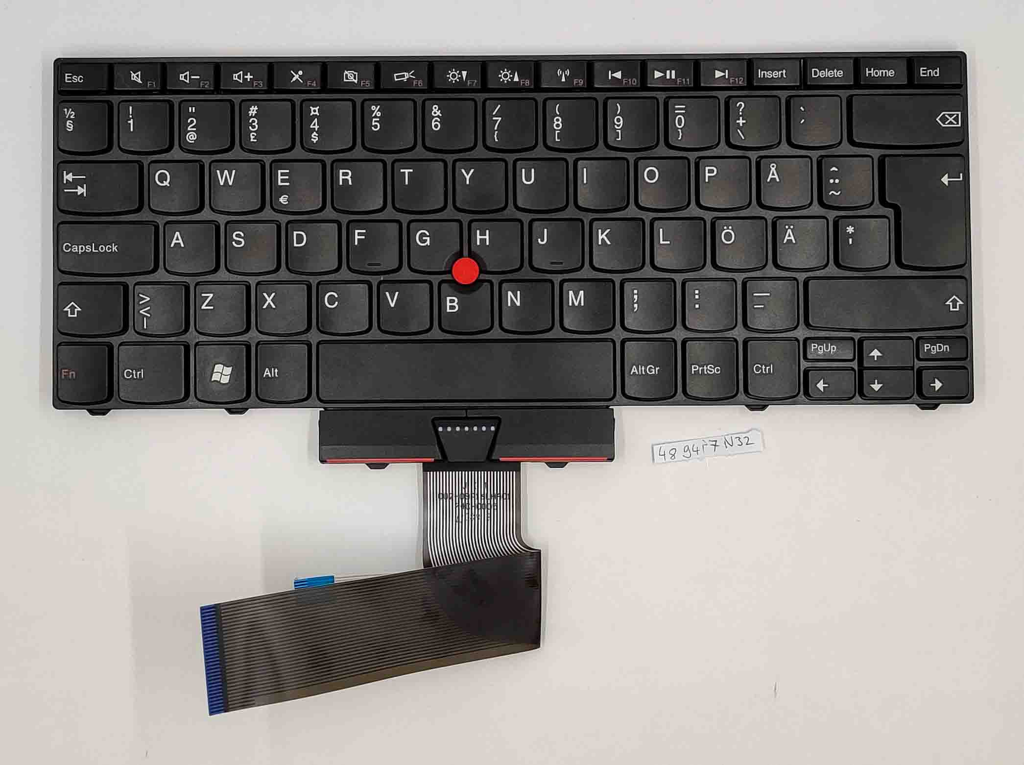 Lenovo IBM ThinkPad Edge E40 E50 14 15 Billentyűzet Nordic Layout 60Y9659 60Y9695
