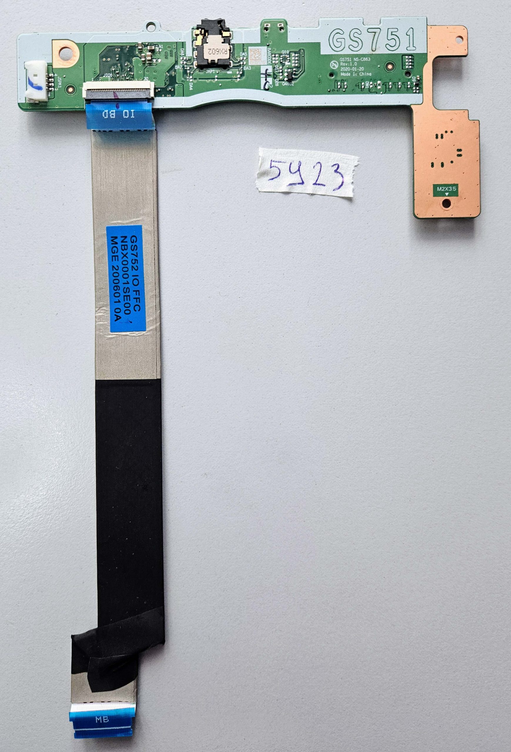 Lenovo IdeaPad 3-17ADA05 NS-C863 USB tápkártya 5C50S25053