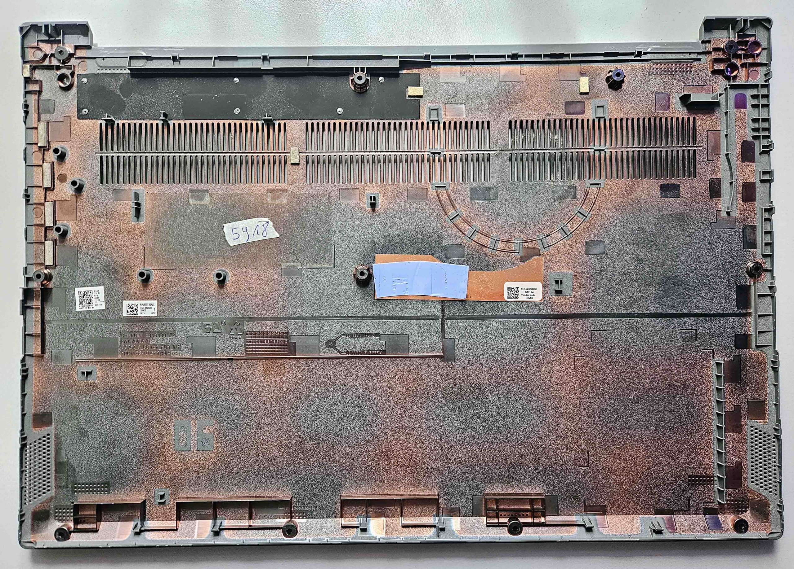 Lenovo IdeaPad 3 17ARE05 alsó borító fekete 5CB0X56774 | Eredeti laptop alkatrész – EU eladó - Image 2