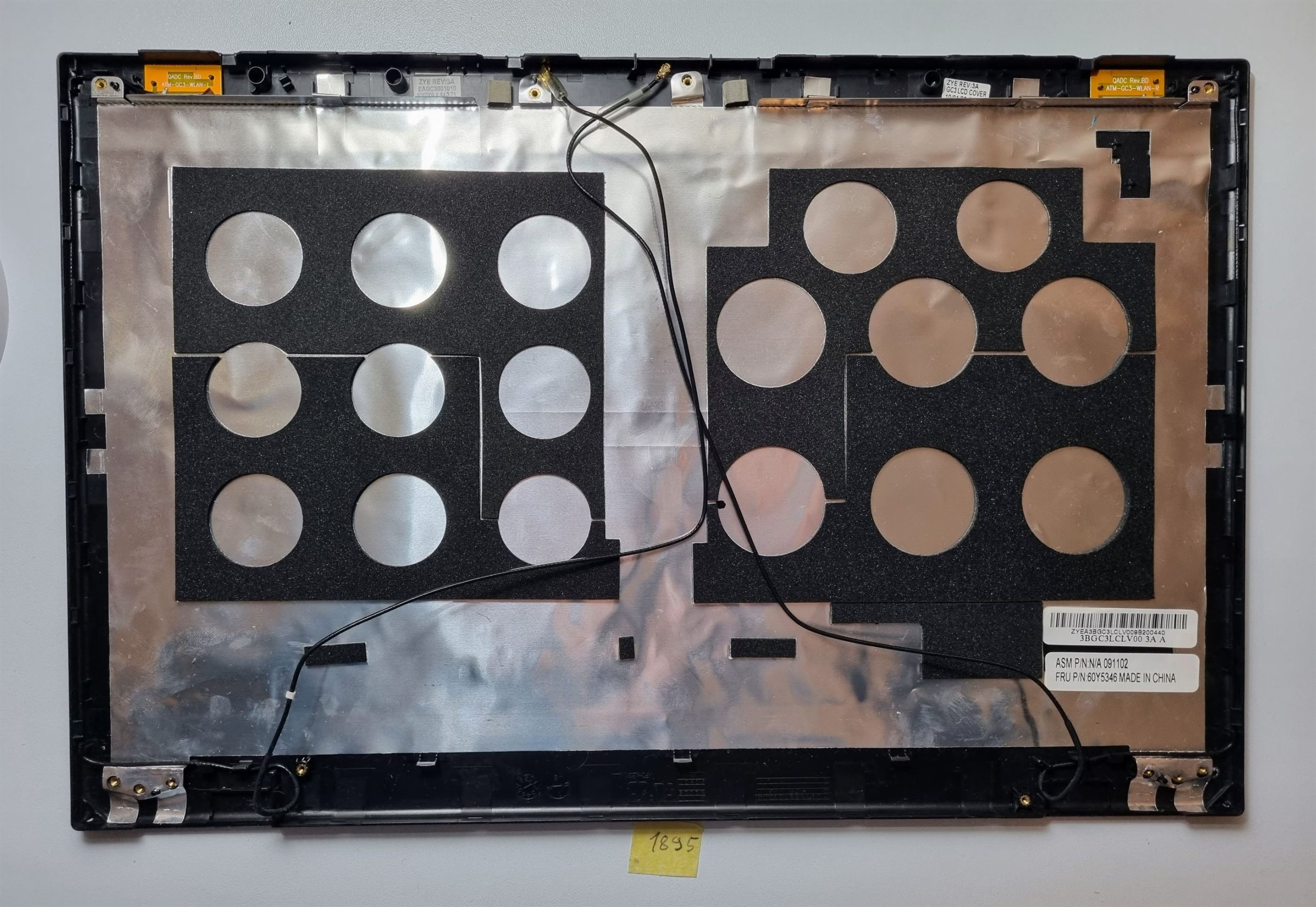 Lenovo LCD hátlap 60Y5346 3BGC3LCLV00 ThinkPad SL510 2847-hez - Eredeti alkatrész! - Image 2