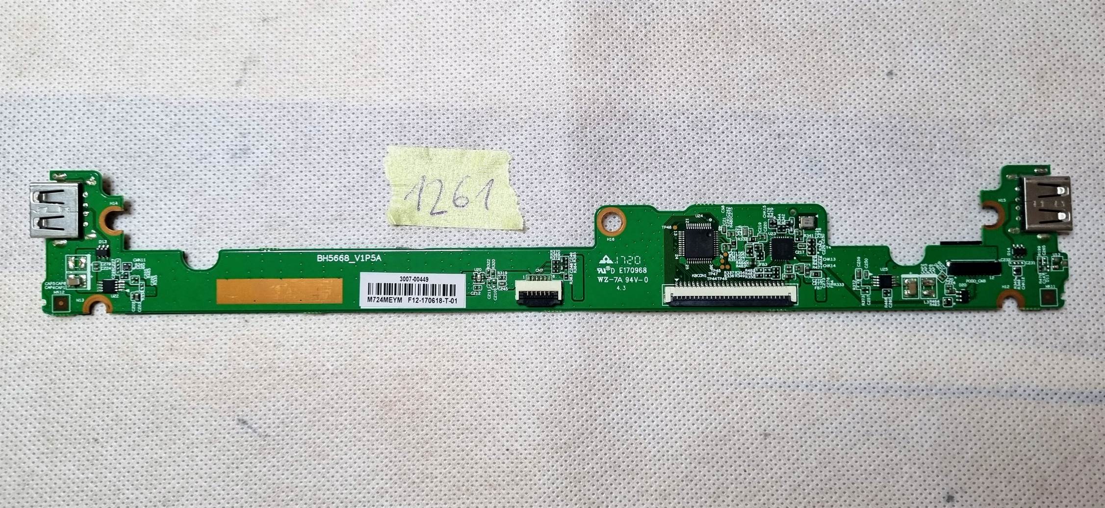 Lenovo MIIX 320-10ICR 10.1 laptop dokkoló USB kártya 3007-00449 BH5668_V1P5A