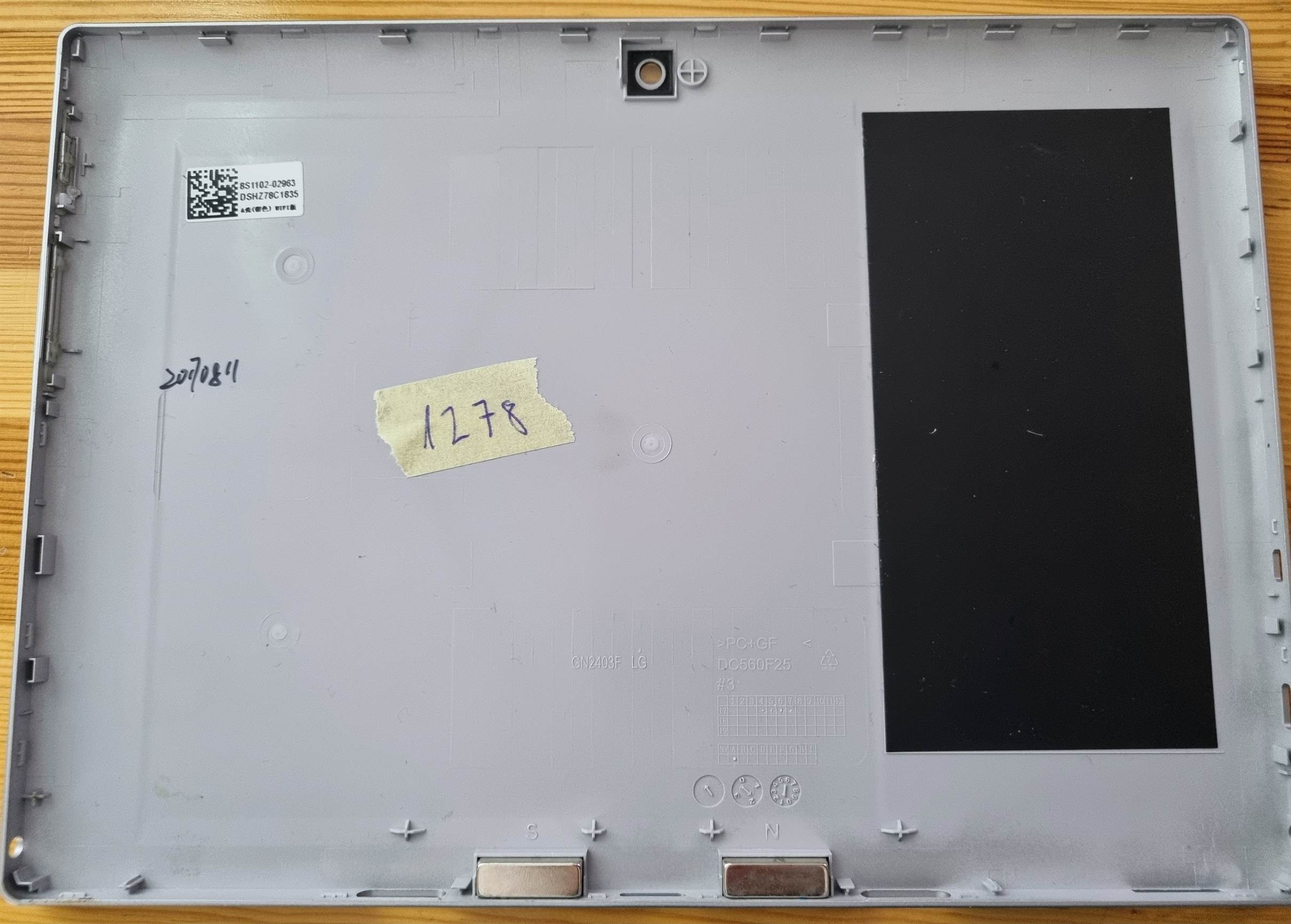 Lenovo MiiX 320-10ICR 80XF 10.1 Eredeti LCD hátlap ház 8S1102-02963 - Image 2