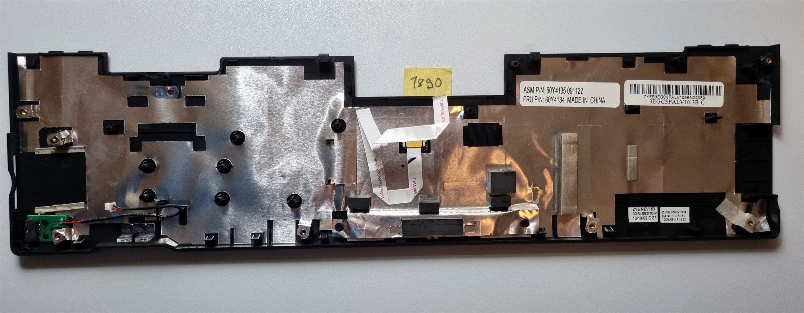 Lenovo ThinkPad SL510 csuklótámasz 60Y4134 érintőpaddal – Eredeti cserealkatrész - Image 2