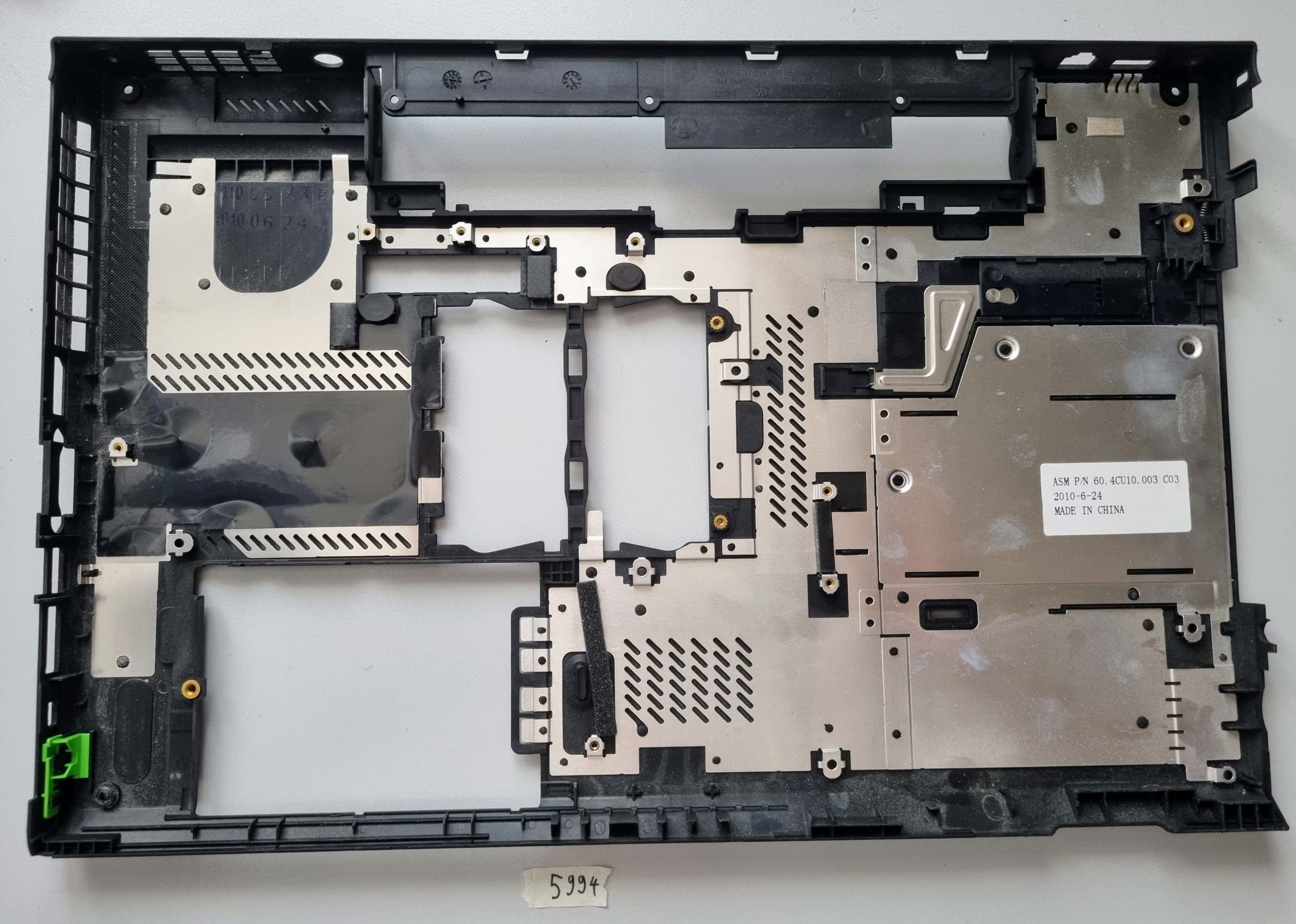 Lenovo ThinkPad T510 alsó alsó tok 60.4CU10.003 laptop alkatrészek eredeti - Image 2