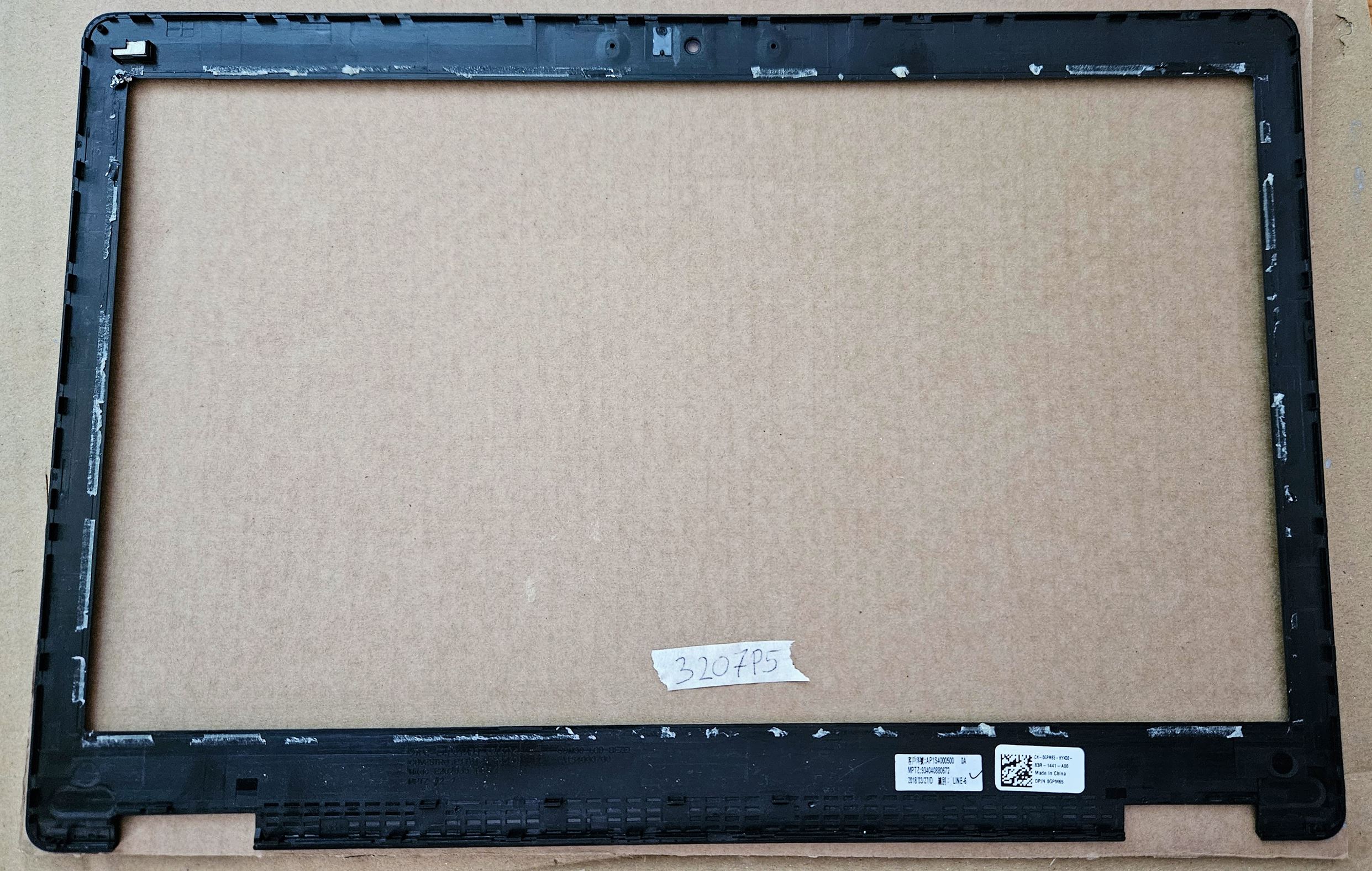 0GPM65 Dell Latitude 5580 Precision 3520 LCD elülső burkolat – Eredeti laptop-alkatrészek - Image 2