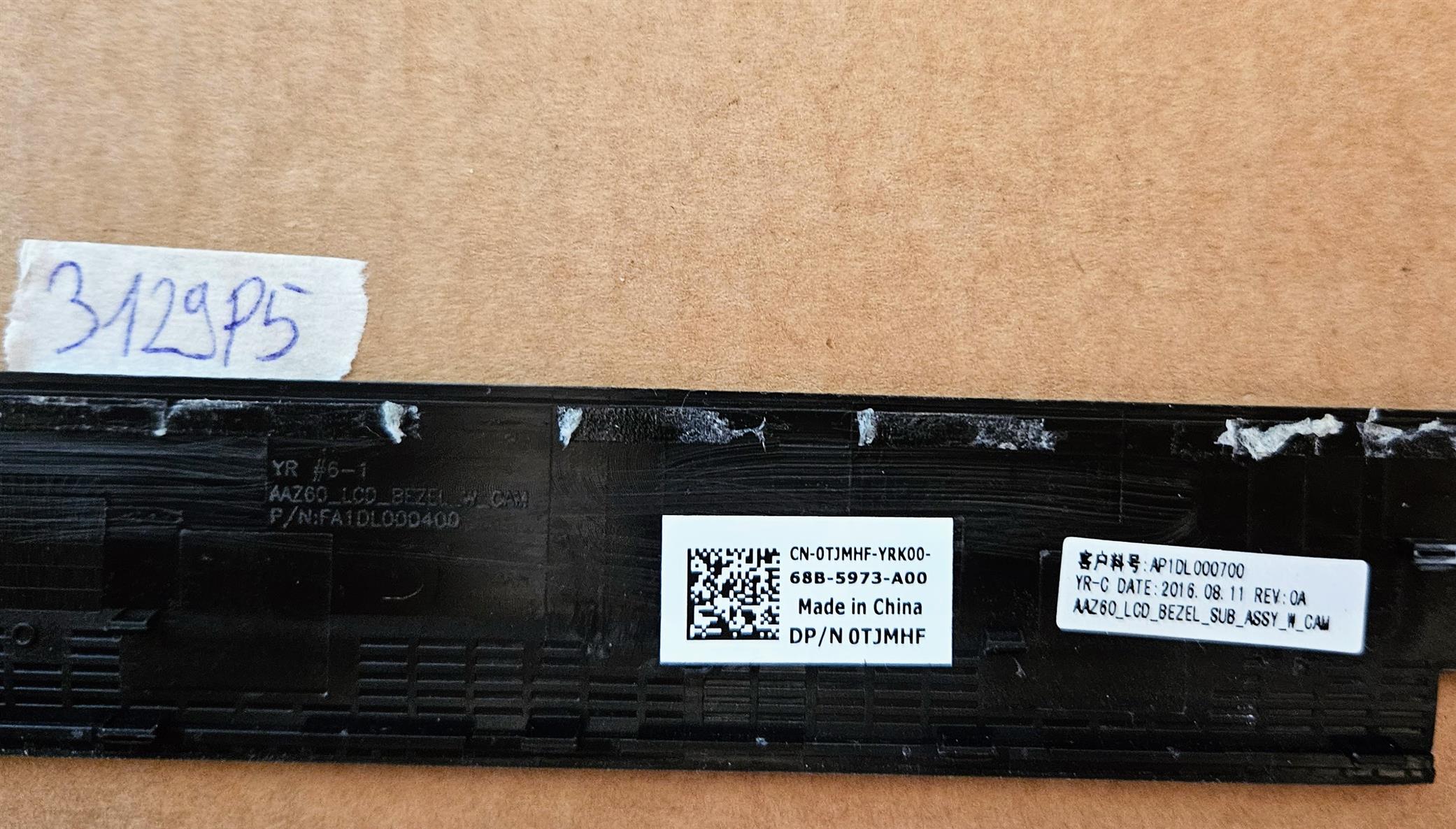 OEM DELL LATITUDE E7470 14 LCD HÁTSÓ BURKOLAT ELSŐ KÁRTYA 0TJMHF - Image 3