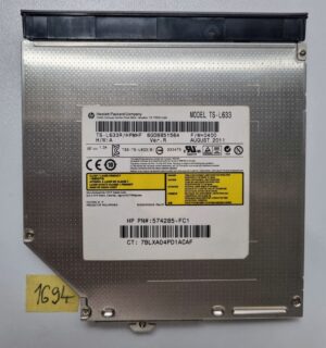 HP Probook 6560b - Eredeti Toshiba TS-L633 8x DVD±RW DVD-író interfész DL notebook SATA meghajtó