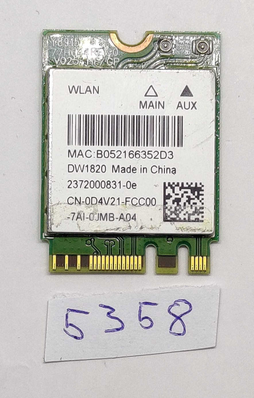 Precision 5520 WLAN modul DW1820 0D4V21 – Eredeti cserealkatrész