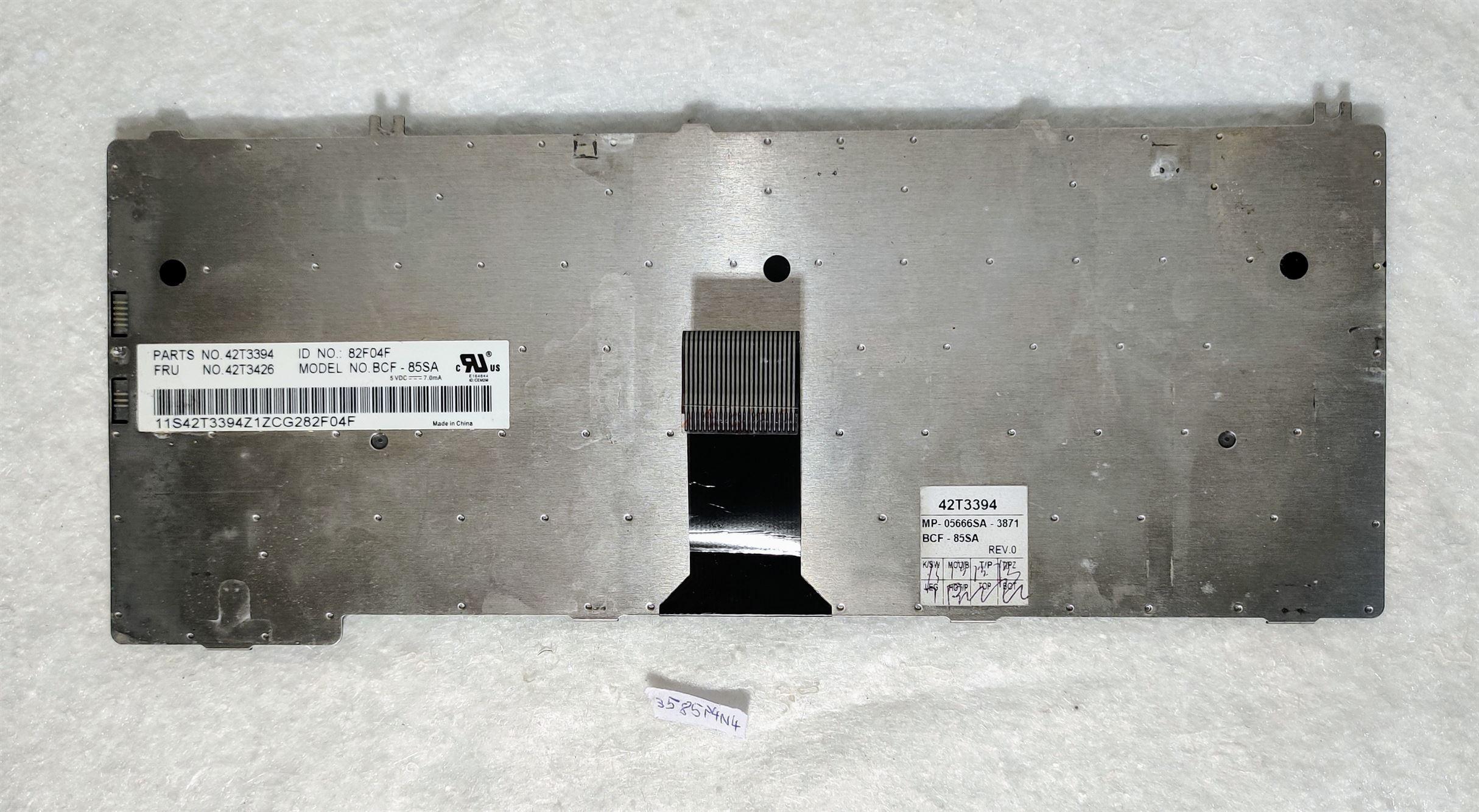 SA SL CR elrendezésű billentyűzet Lenovo IdeaPad 3000 Y330 Y430 F41 N200 N100 42T3394 42T3426-hoz - Image 2