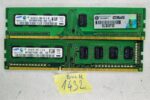 BULK 2 x Samsung 2GB DDR3 RAM PC3-10600U 1333MHz nem ECC DIMM memória M378B5673FH0-CH9