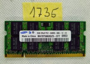 Samsung RAM 2 GB - M470T5663QZ3-CF7 - DDR2 PC6400S 800 MHz iMac MacBook memória