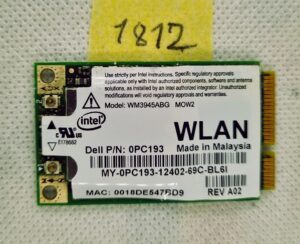 Sony Vaio PCG-8W1M WLAN Wi-Fi térképmodul WM3945ABG 0151-06-2198 – Eredeti csere
