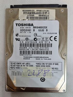 Toshiba 640 GB 5400 RPM SATA MK6476GSX MK6465GSX merevlemez - Megbízható tárolási megoldás!