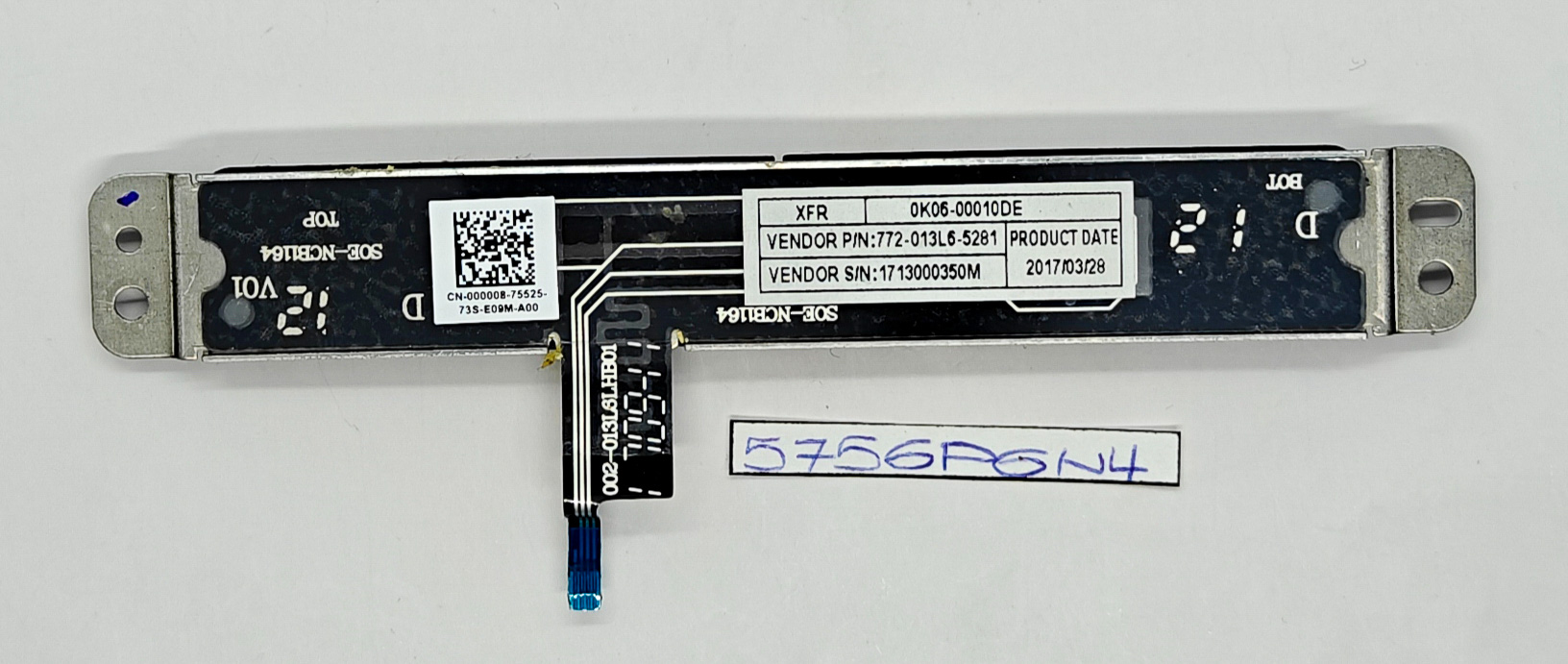 Használt Dell Latitude 14 7404 XFR érintőpad gombtábla 0K06-00010DE tesztelve - Image 2