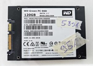 WD Green 120GB SSD WDS120G1G0A 2,5" SATA – 95%-os egészség – Laptop alkatrészek