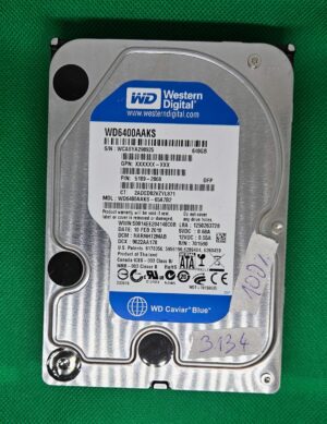 Western Digital WD6400AAKS-65Z7B0 640 GB 3.5 asztali merevlemez SATA – Eredeti OEM laptop alkatrészek