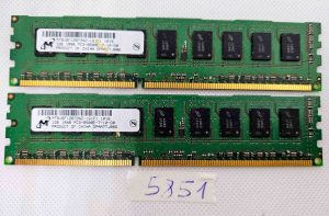 RAM desktop non bufferizzata ECC DDR3 1066 MHz BULK 2 x 1 GB 1Rx8 PC3-8500E