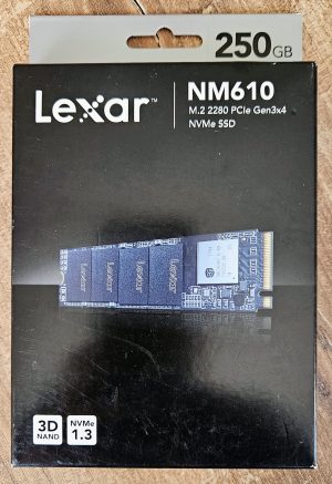 NUOVO SSD NVME Lexar NM610 250 GB M.2 PCIE