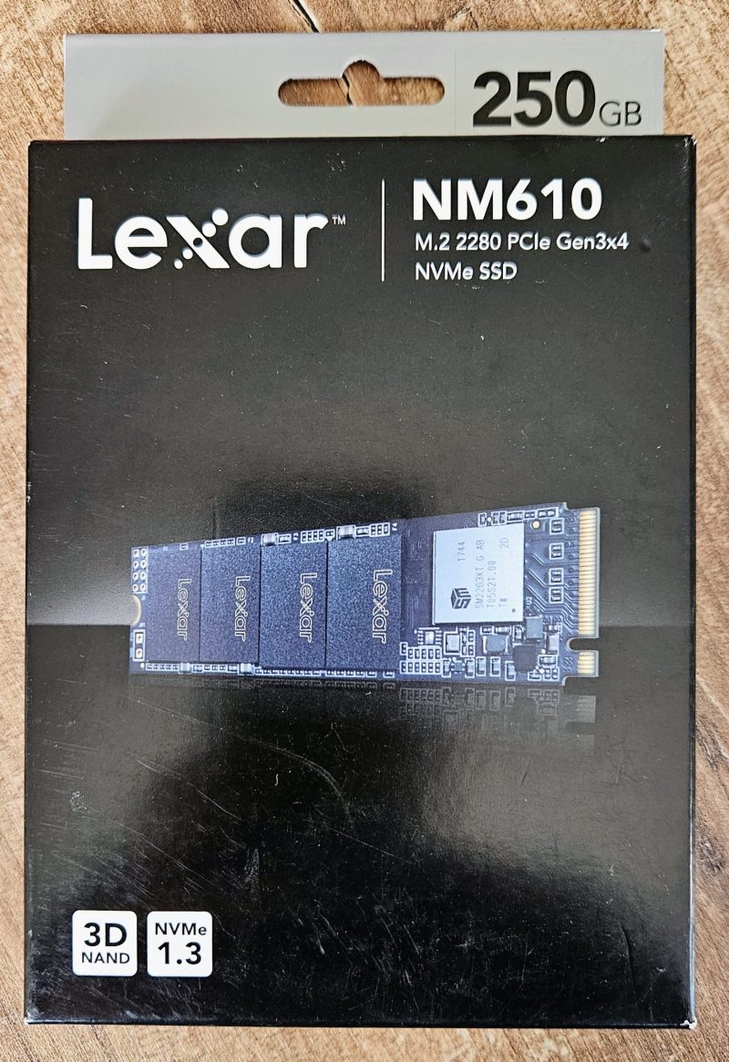 NUOVO SSD NVME Lexar NM610 250 GB M.2 PCIE