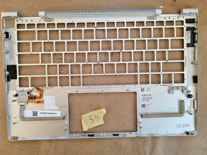 Tastiera usata per laptop HP EliteBook X360 830 G5 830 G6, custodia superiore con poggiapolsi, alloggiamento argento L56443-001. - immagine 2