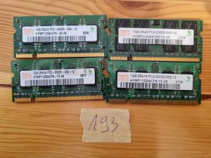 1 MODULO 512MB 2Rx16 PC2 - 5300S - 555 - 12 MEMORIA PORTATILE HYNIX