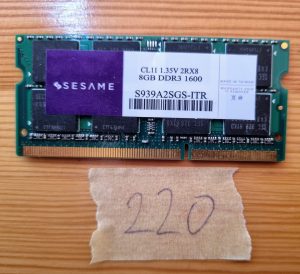Memoria RAM SESAME CL11 1.35V 2RX8 8GB DDR3 1600