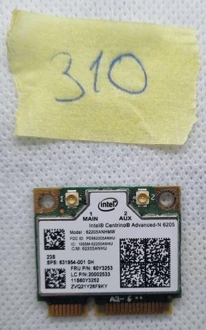 Adattatore Intel Centrino Advanced-N 6205 WLAN WIFI Mini PCIe Modello: 62205ANHMW