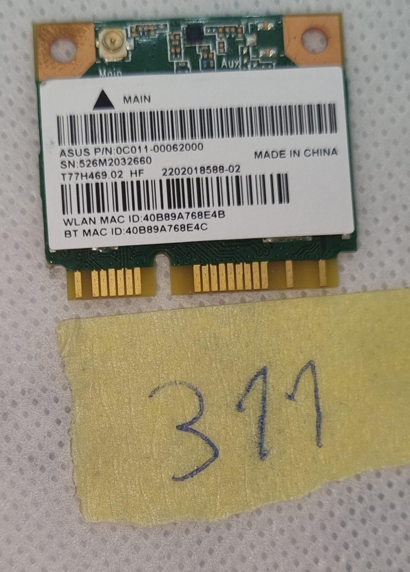 Scheda WiFi wireless per ASUS serie X554L - X554LJ scheda BLUETOOTH MT7630E