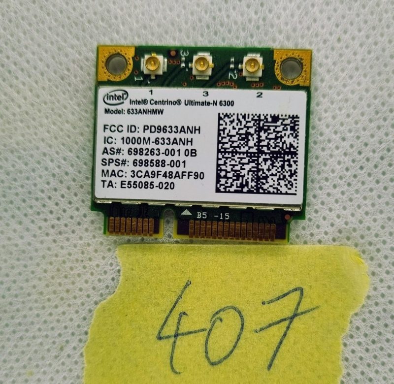 Scheda di rete wireless Intel Ultimate-n 6300 Mini Pci-e WiFi 633anhmw
