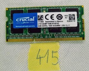 Crucial 4 GB DDR3-1600 CT51264BF160B.M16FKD SODIMM PC3-12800 NON-ECC