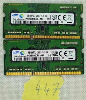 Memoria RAM per laptop Samsung da 4 GB DDR3L 1600 MHz PC3L 12800S 1Rx8 SODIMM a 204 pin m471b173db0-yk0