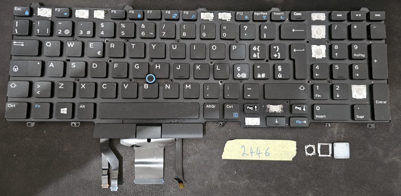Tasti singoli per tastiera portatile Dell Latitude E5550, Precision 3510/7510 - Retroilluminati - Parte 0HYRF9 - immagine 2