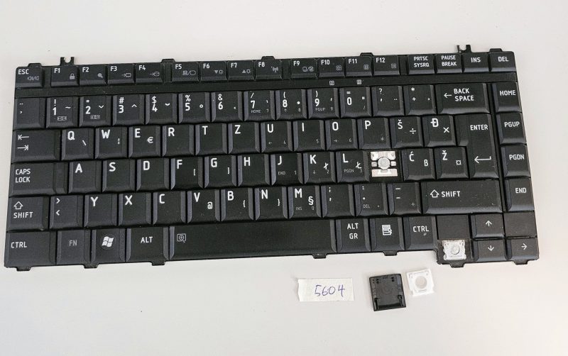 Sostituzione del tasto della tastiera Toshiba Satellite A300-201 9J.N9082.J0G non retroilluminata