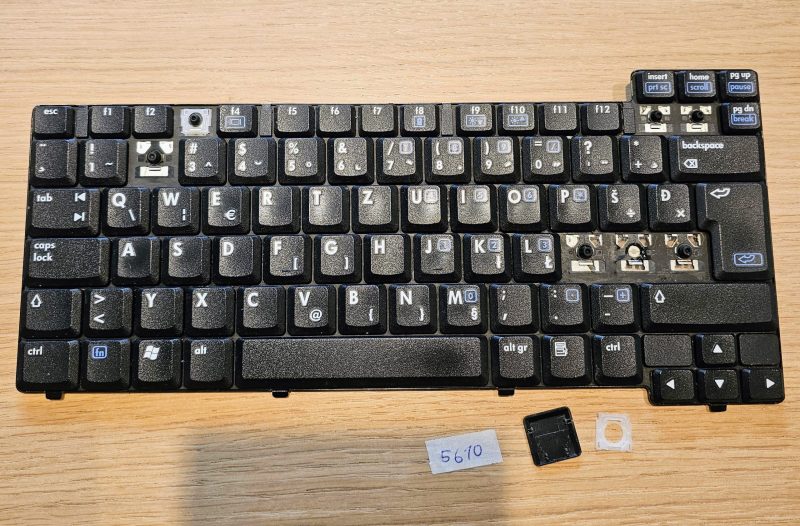 Sostituzione dei tasti della tastiera HP Compaq 405962-001 405963-001 395452-001 non retroilluminata