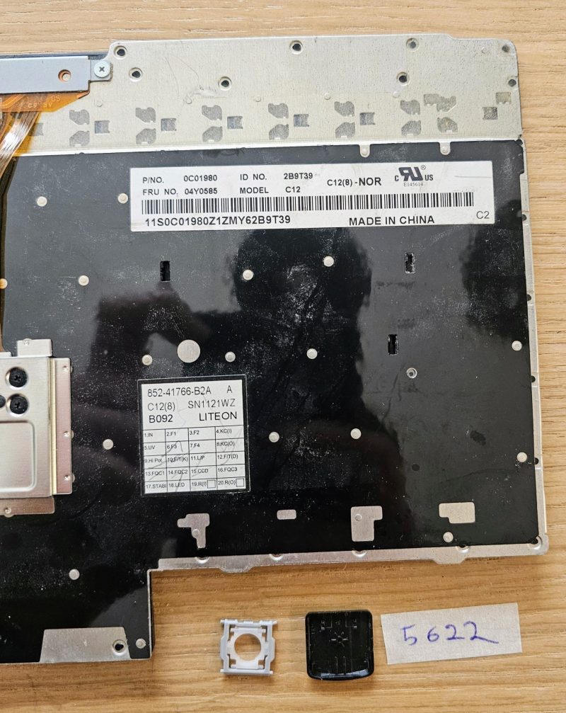 Tastiera retroilluminata per Lenovo ThinkPad T430/T530/X230 (04X1201, 0C01980) - immagine 2