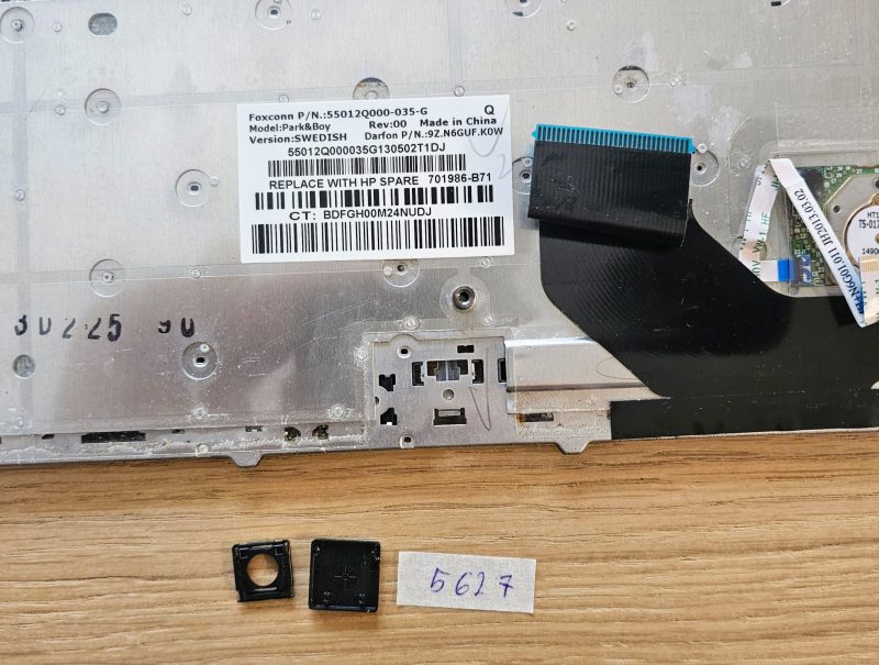 Sostituzione dei tasti della tastiera HP EliteBook 8570P (55012Q000) - immagine 2
