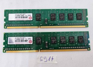 Confezione da 2 Memory Stick RAM desktop DDR3 1600 MHz PC3-12800U 1Rx8 da 4 GB – Testate e funzionanti
