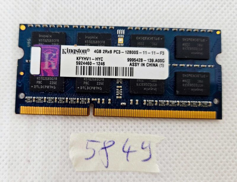 RAM per laptop da 4 GB 2Rx8 PC3-12800S DDR3-1600 MHz – Testata e funzionante