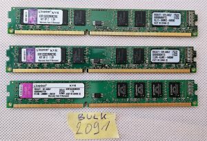 10 GB - BULK 3 x Kingston KVR1333D3N9K2PC3-10600U DDR3-1333 MHz Modulo di memoria RAM per PC