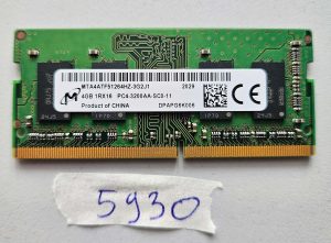 RAM per laptop da 4 GB PC4-3200AA 1Rx16 DDR4 SODIMM 3200 MHz | Ricambio originale per laptop