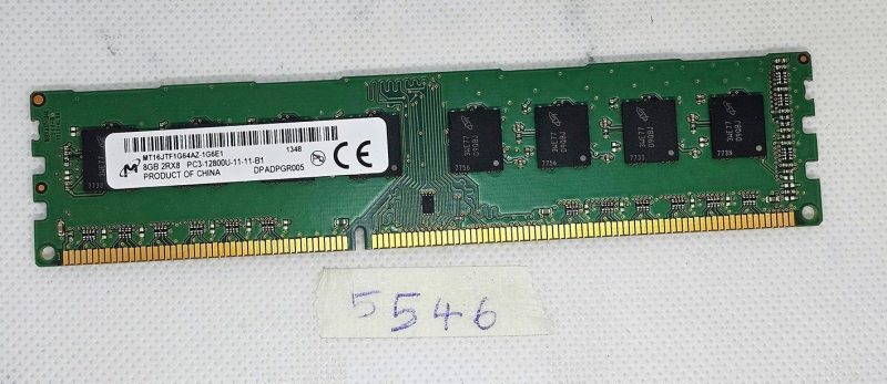 Modulo di memoria desktop RAM DDR3 da 8 GB 2Rx8 PC3-12800U-11-11-B1