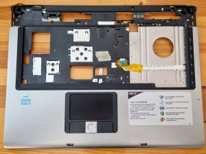 Poggiapolsi + touchpad Acer Aspire 5630 5650 15.4" Nero argento originale AP008000G00