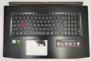 Tastiera Acer Predator Helios 300 con poggiapolsi QWERTZ, layout sloveno