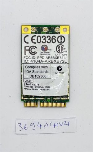 Scheda wireless Atheros AR5BXB72 Ar5008 802.11abgn per Lenovo ThinkPad T61 X61 T61p 42T0825